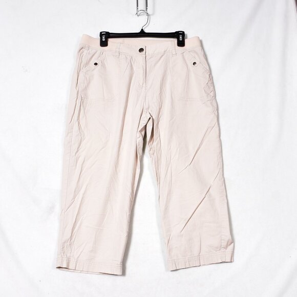 Kim Rogers Women's Khaki Carpi Pants Size 14 - Picture 1 of 4